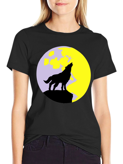 Wolf Moon Black T-Shirt