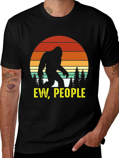 Ew People Bigfoot Silhouette Graphic Tee