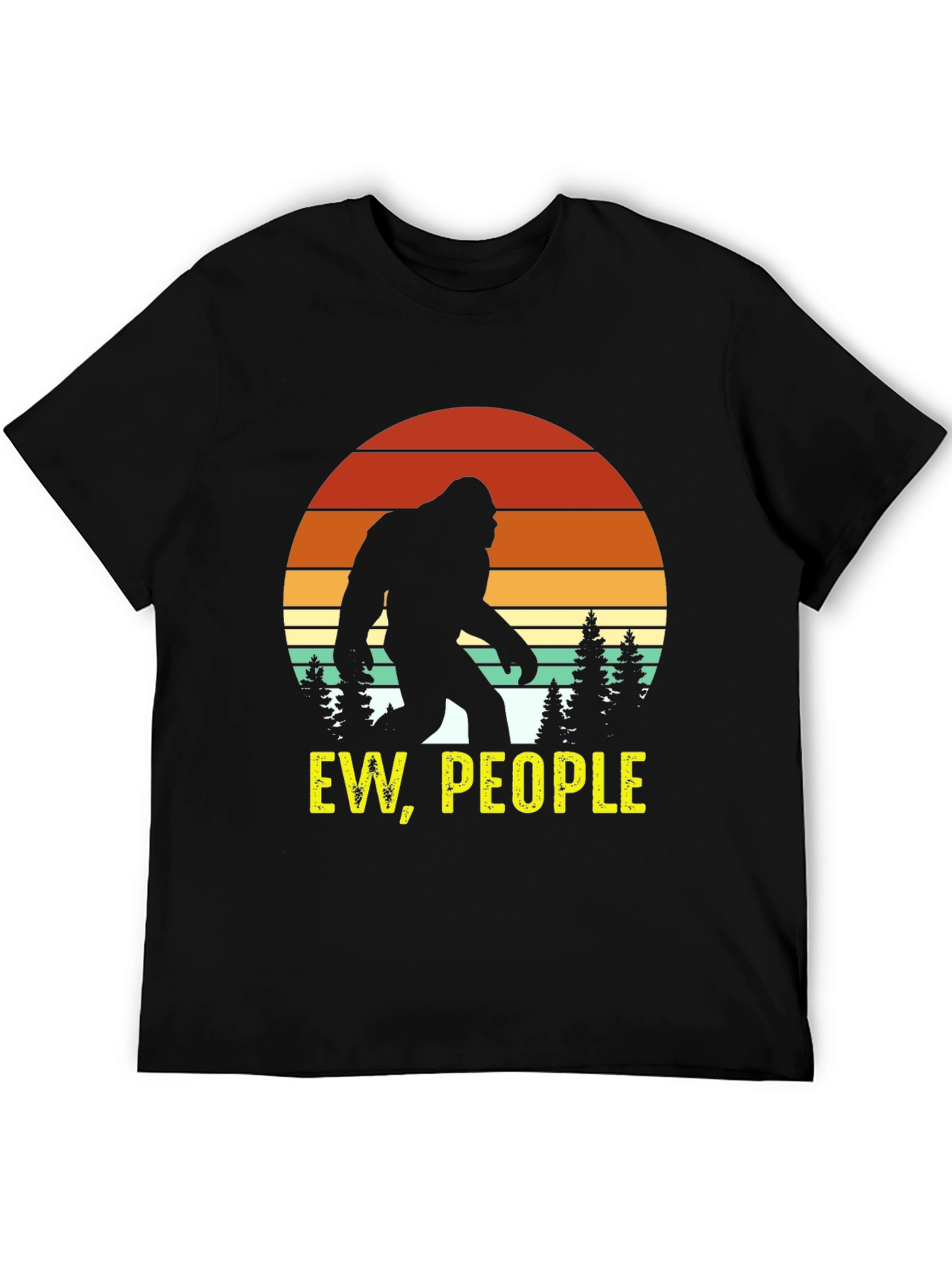 Ew People Bigfoot Silhouette Graphic Tee