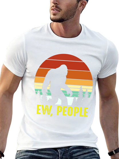 Ew People Bigfoot Silhouette Graphic Tee