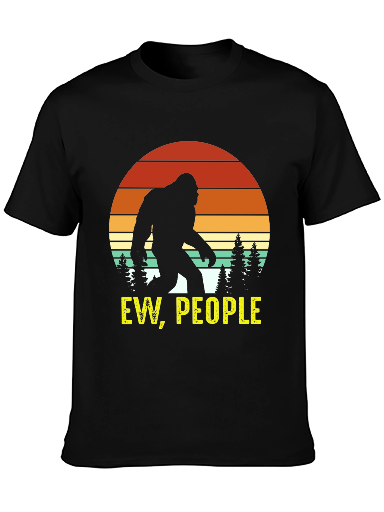 Ew People Bigfoot Silhouette Graphic Tee