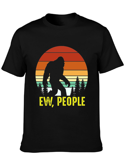 Ew People Bigfoot Silhouette Graphic Tee