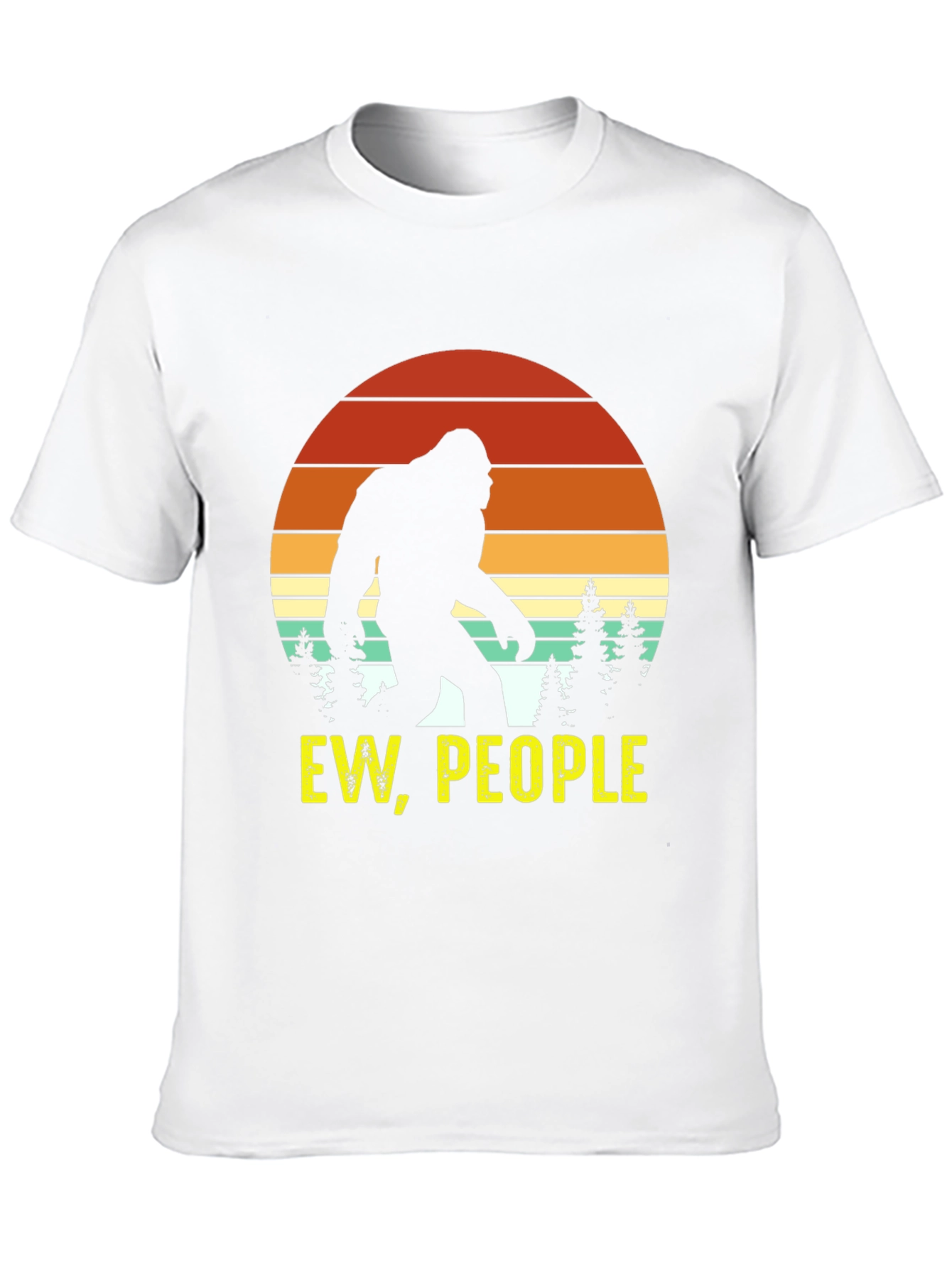 Ew People Bigfoot Silhouette Graphic Tee