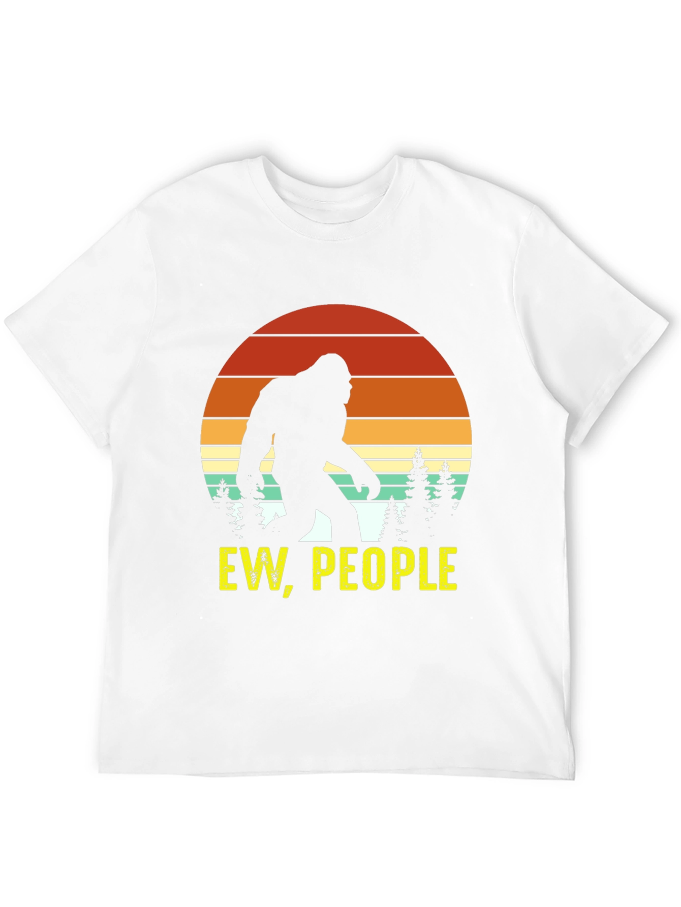 Ew People Bigfoot Silhouette Graphic Tee