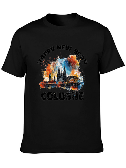 Cologne Happy New Year Graphic T-Shirt