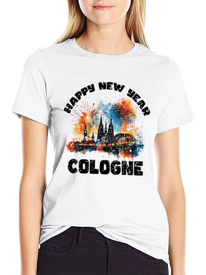 Cologne Happy New Year Graphic T-Shirt