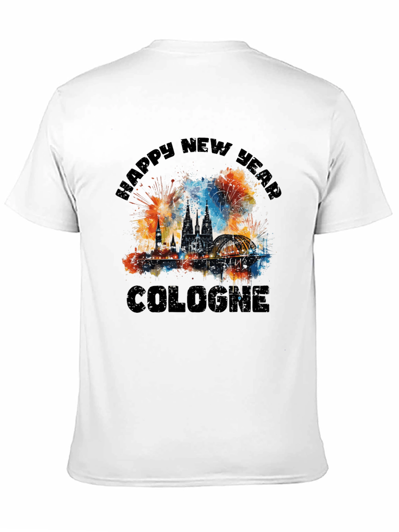 Cologne Happy New Year Graphic T-Shirt