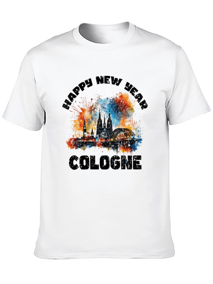 Cologne Happy New Year Graphic T-Shirt