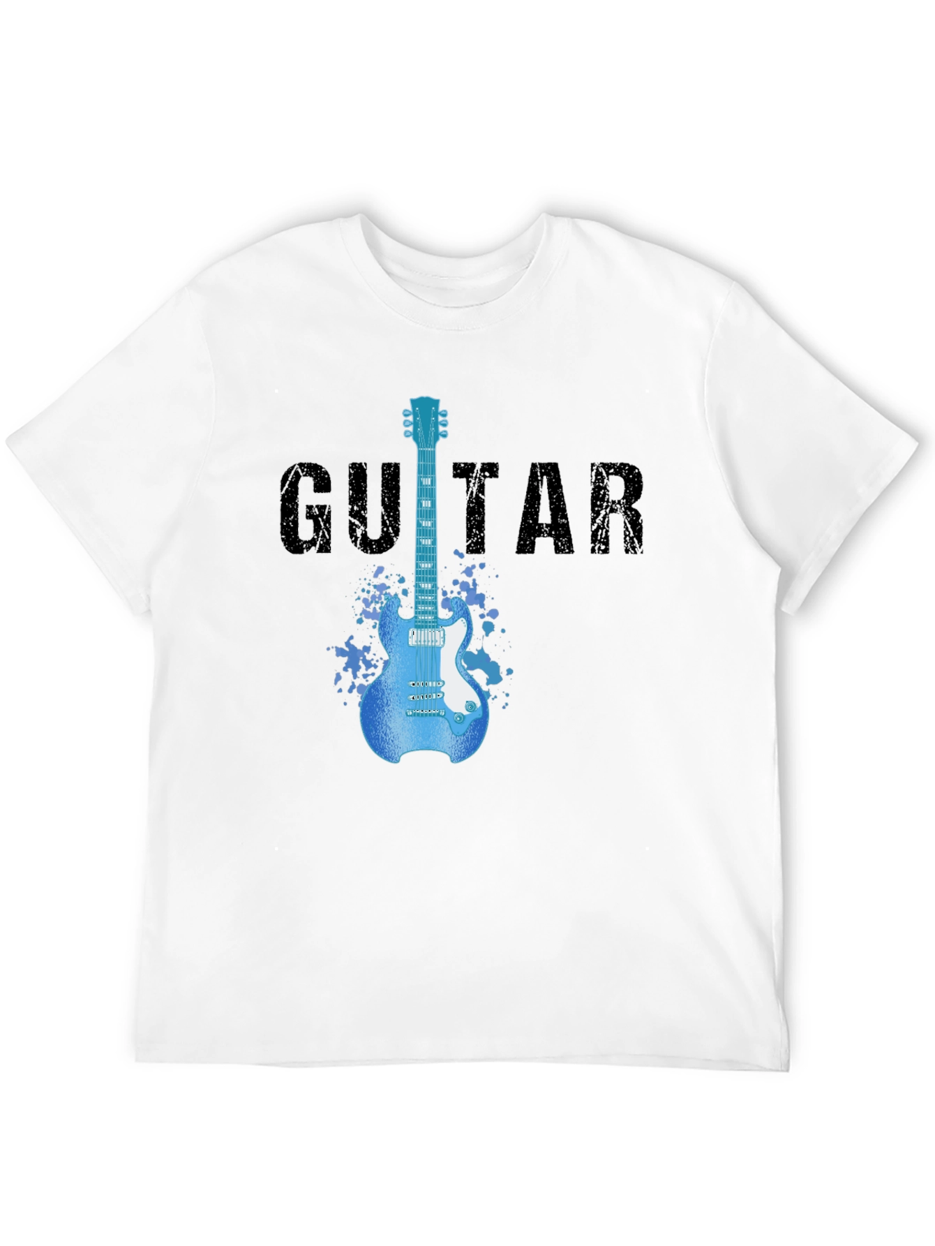 Guitar Graphic T-Shirt - Rock Star Style Tee