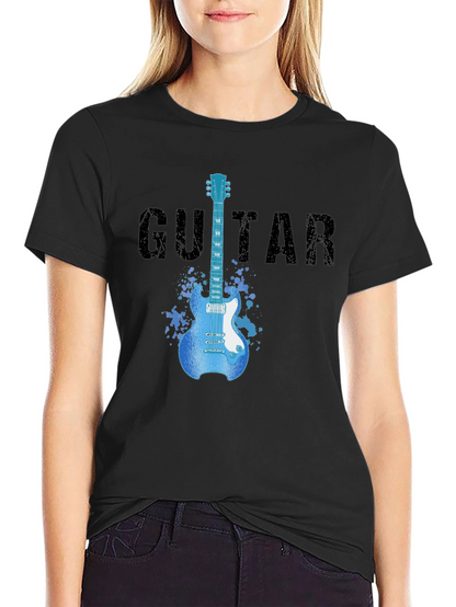 Guitar Graphic T-Shirt - Rock Star Style Tee