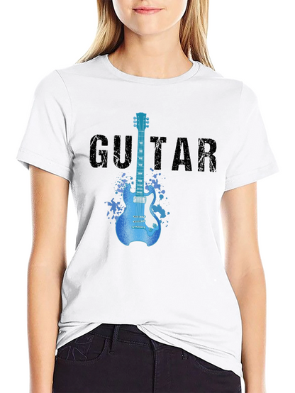 Guitar Graphic T-Shirt - Rock Star Style Tee