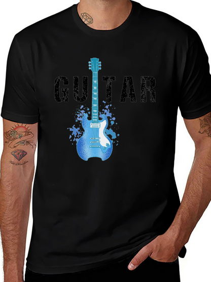 Guitar Graphic T-Shirt - Rock Star Style Tee