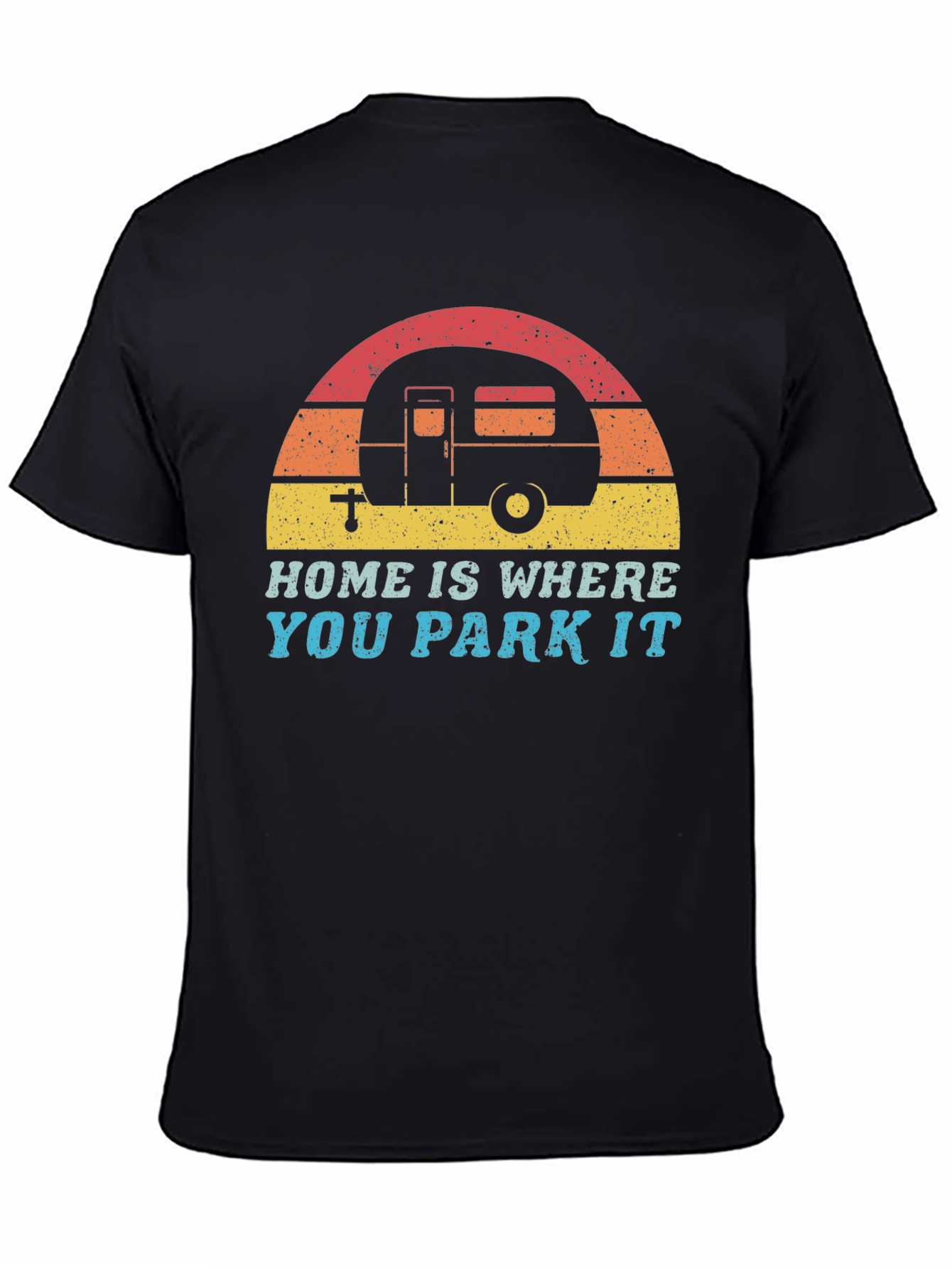Home is Where You Park It Retro Camping Tee