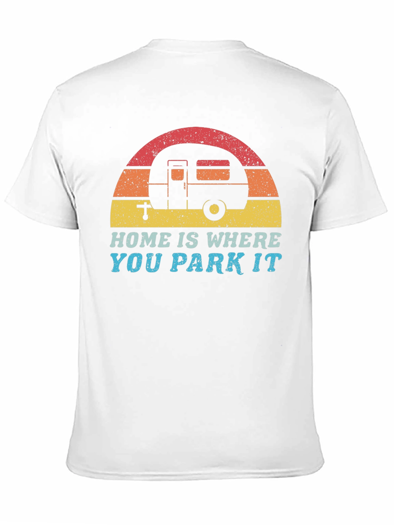 Home is Where You Park It Retro Camping Tee