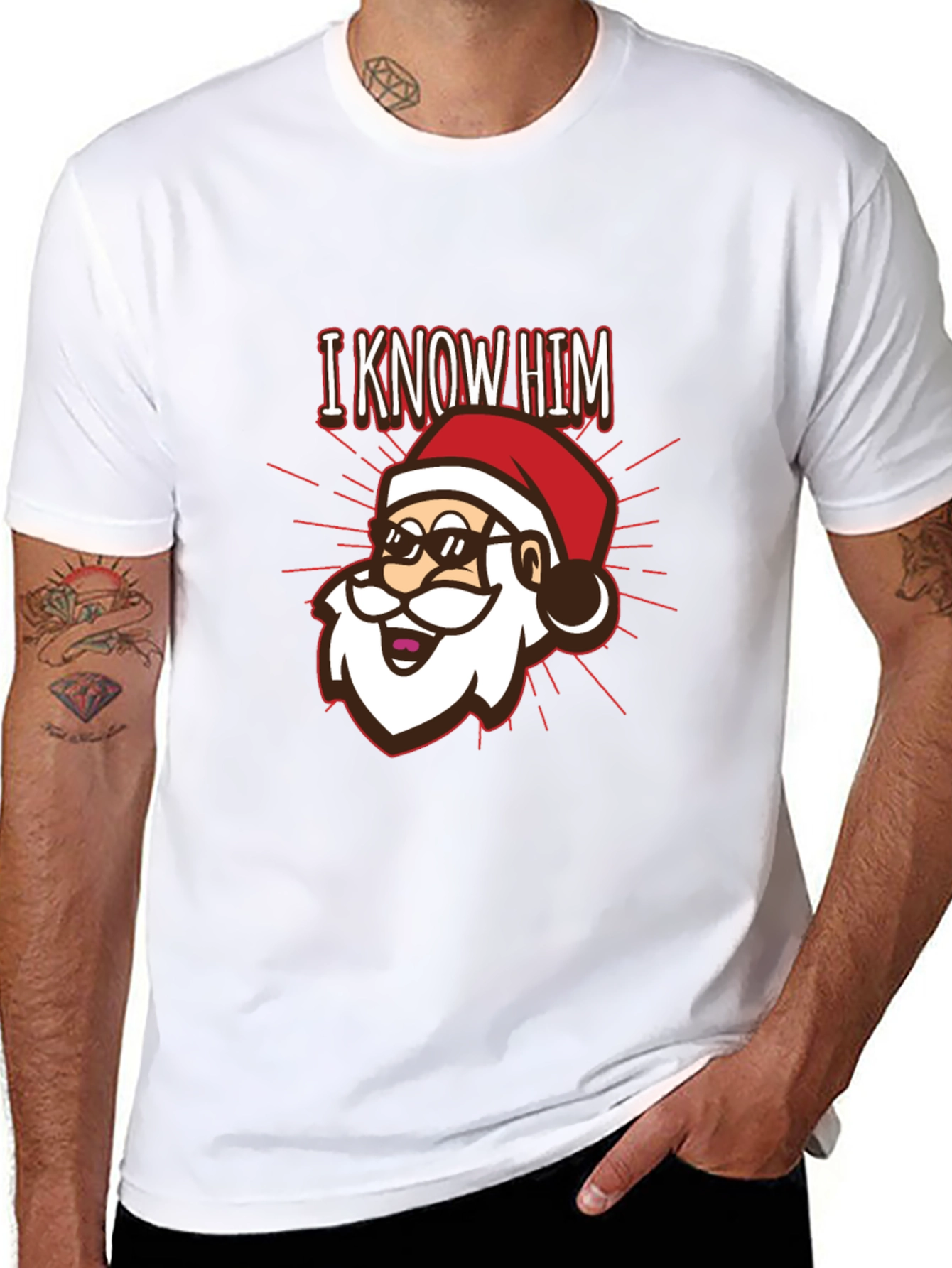 I Know Him Santa Graphic T-Shirt