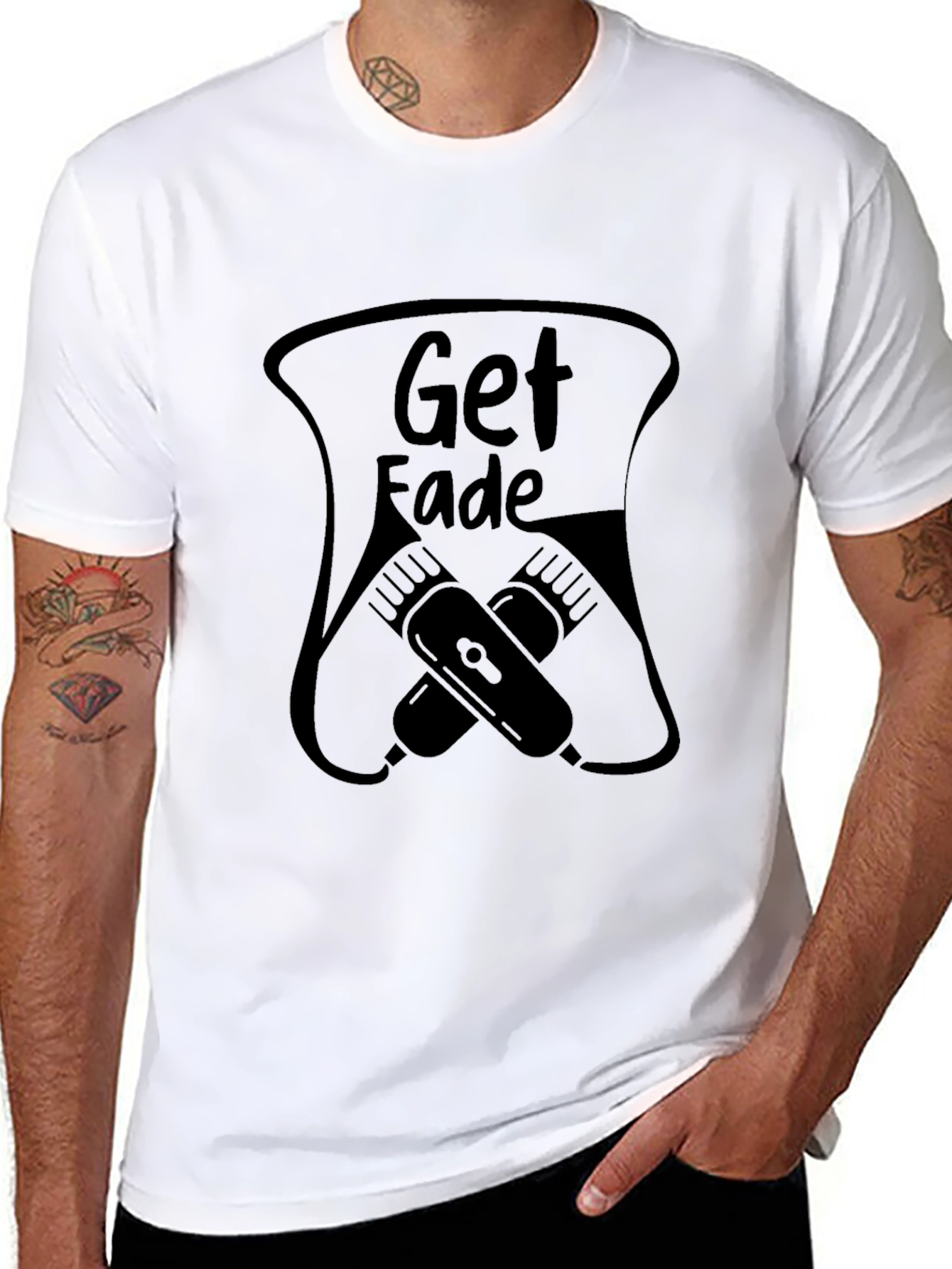 Get Fade Black Graphic Tee