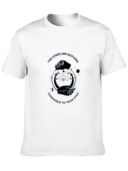 Stars Compared to Your Eyes Black Graphic Tee