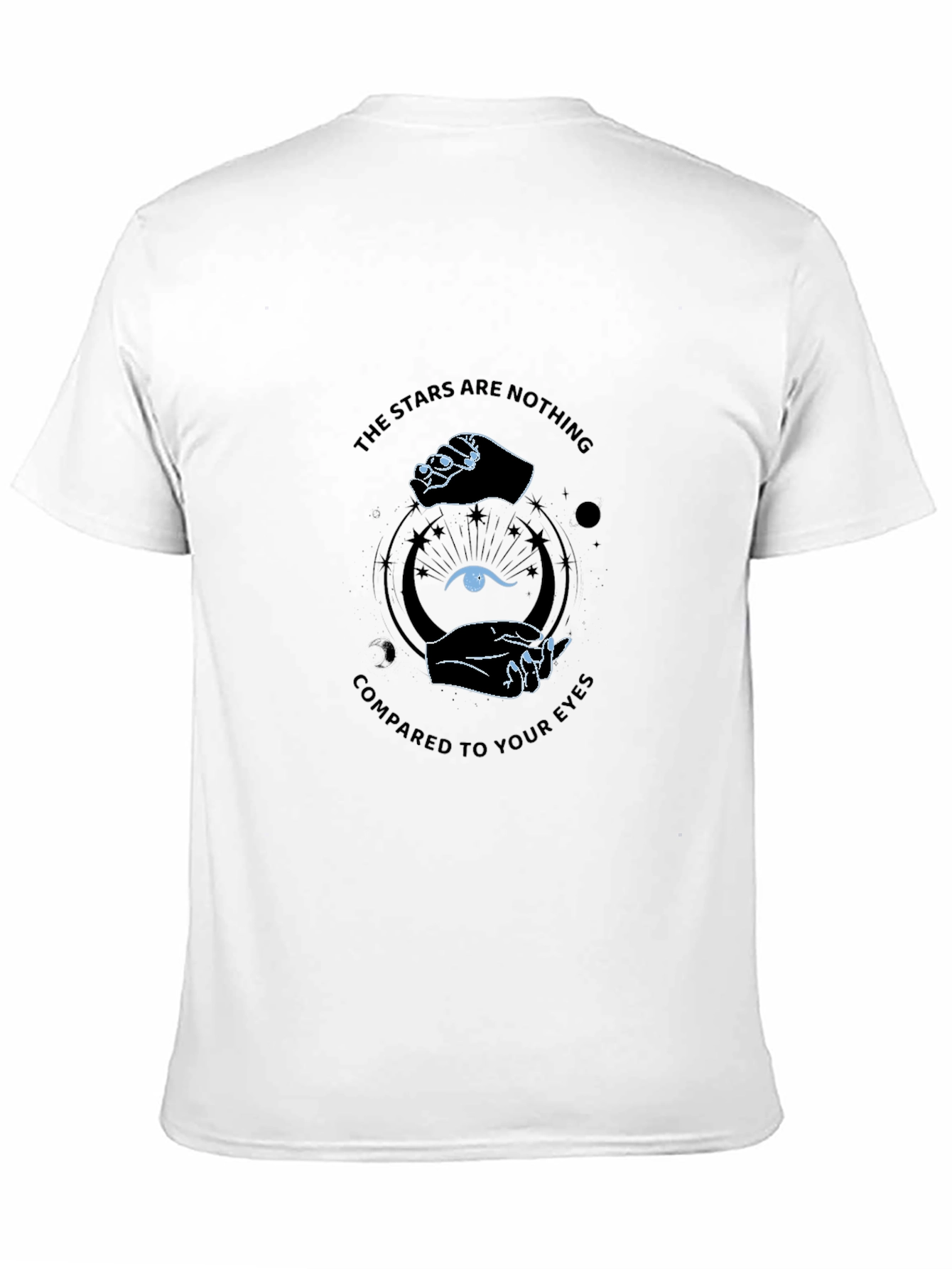 Stars Compared to Your Eyes Black Graphic Tee