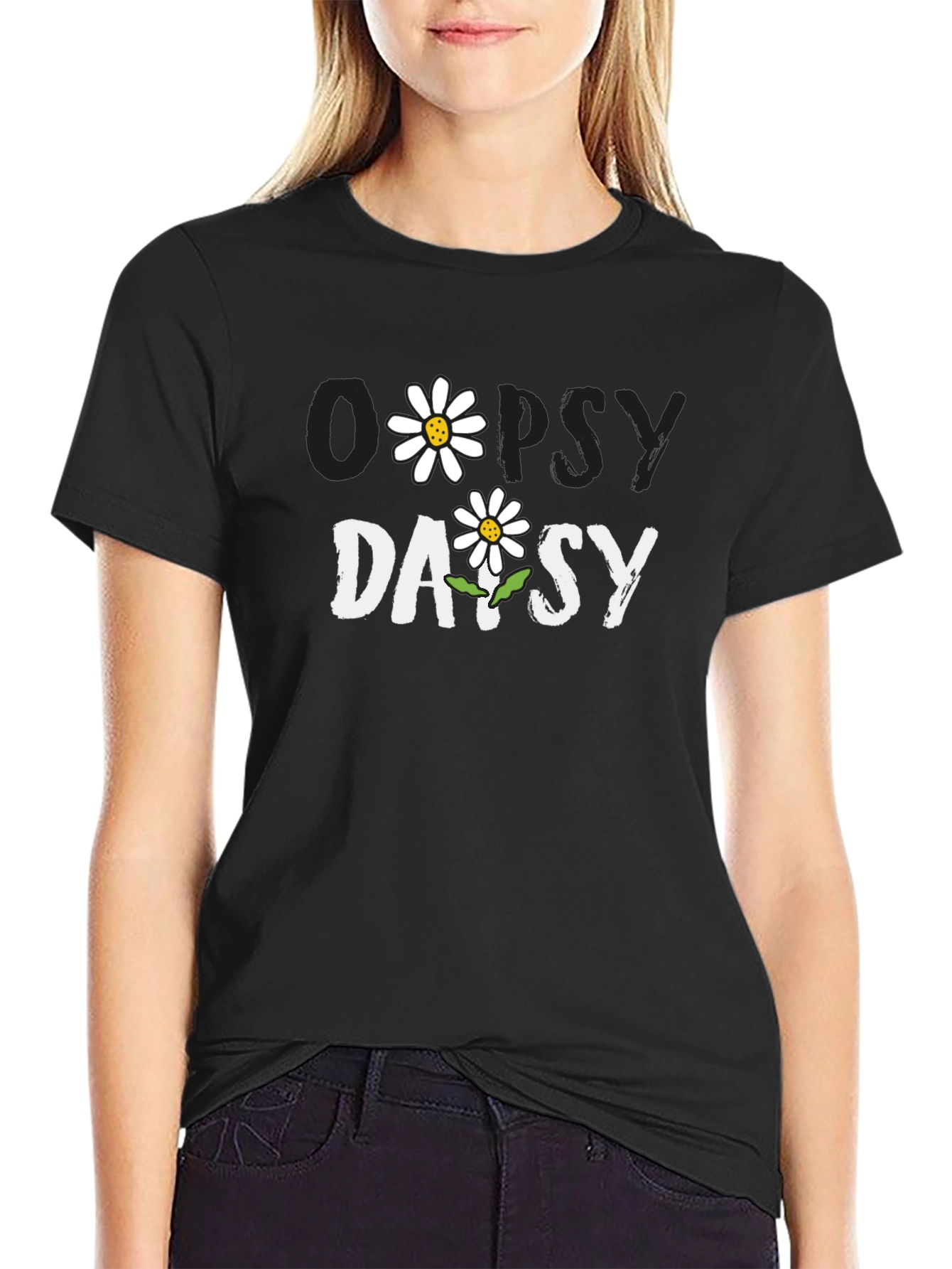 Oopsy Daisy Graphic Tee - Casual Comfort