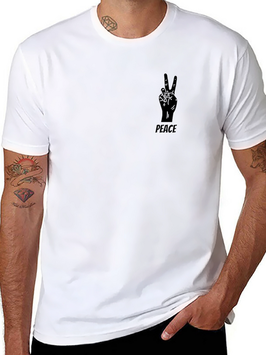 Peace Graphic Black T-Shirt