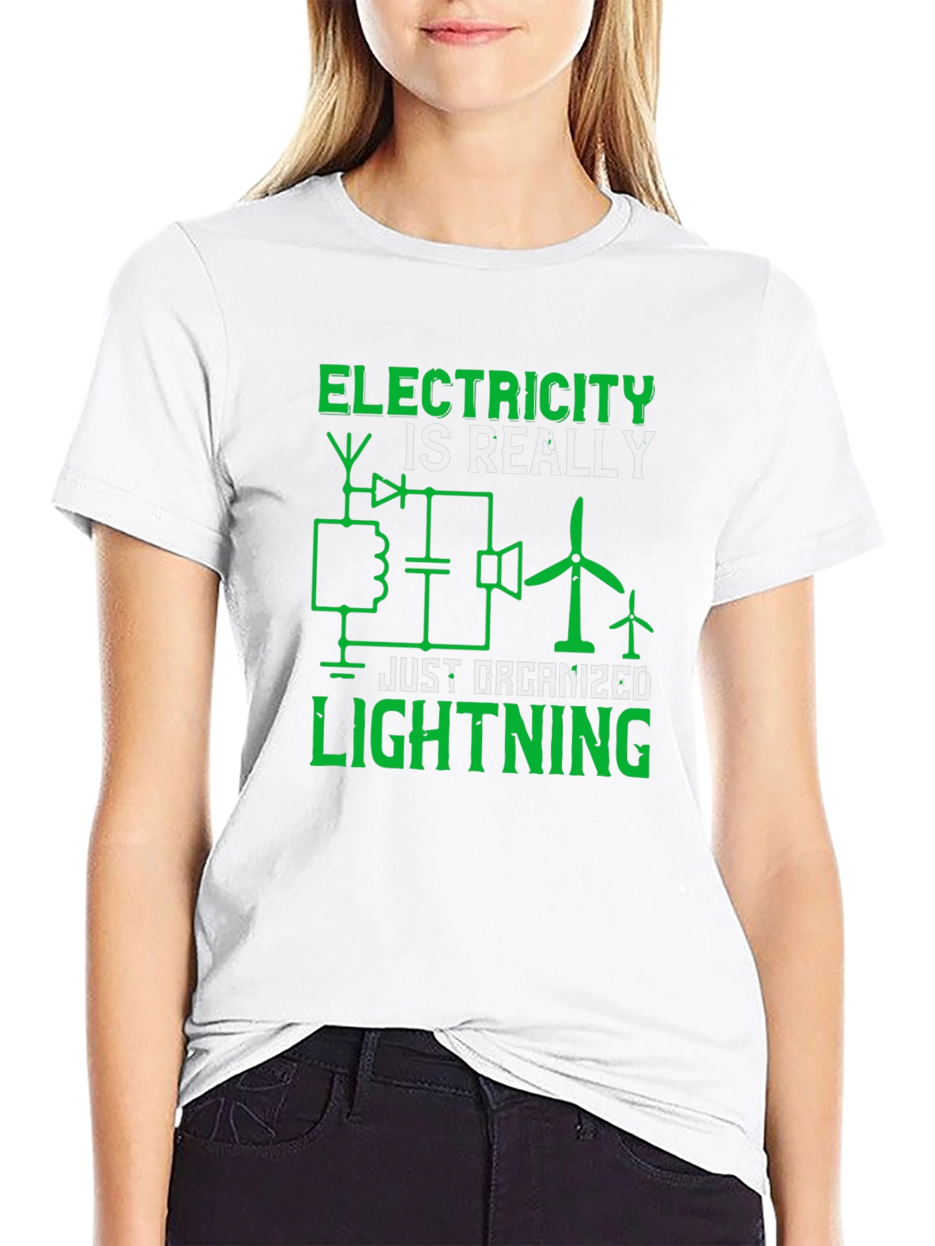 Electricity is Really Just Organized Lightning T-Shirt