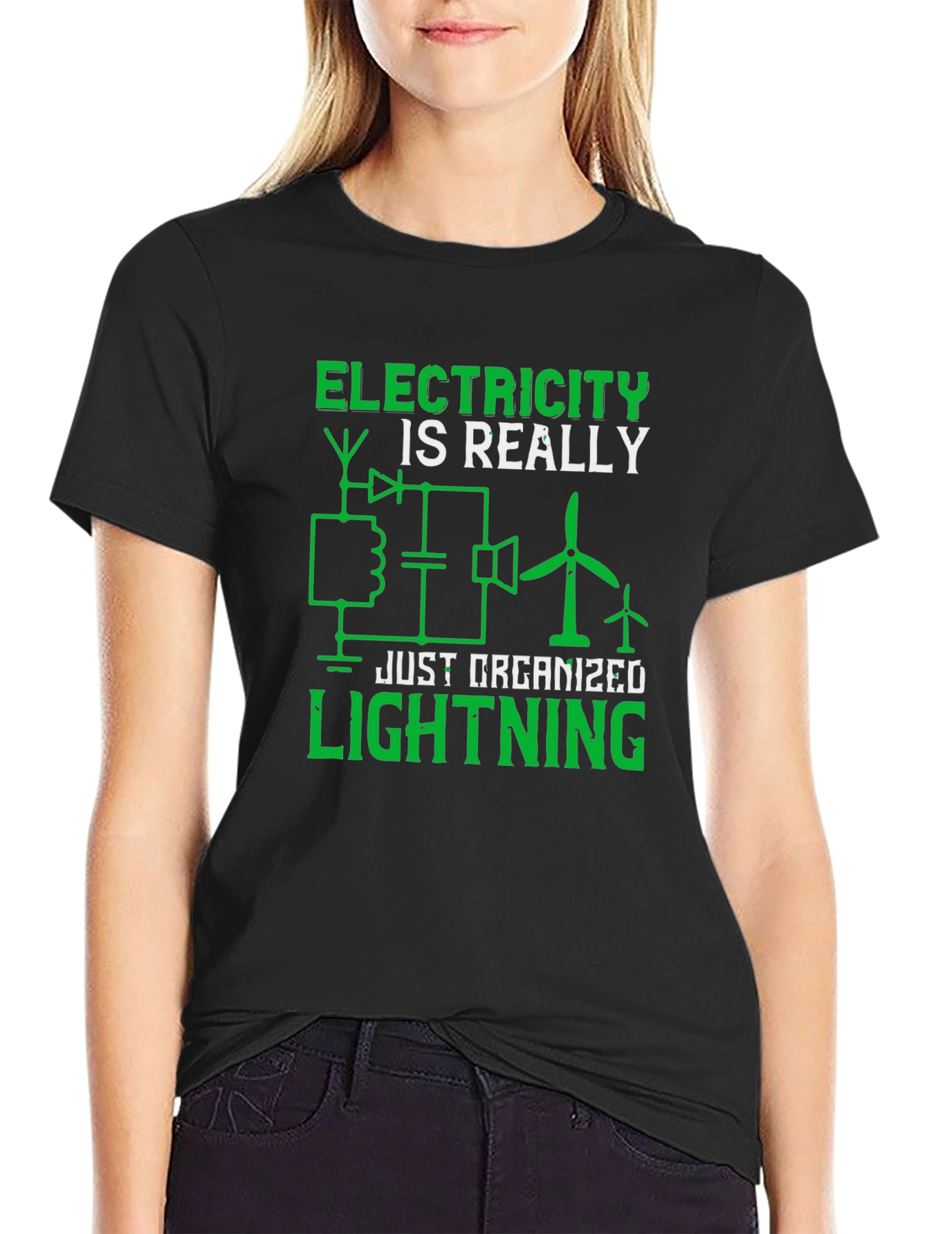 Electricity is Really Just Organized Lightning T-Shirt