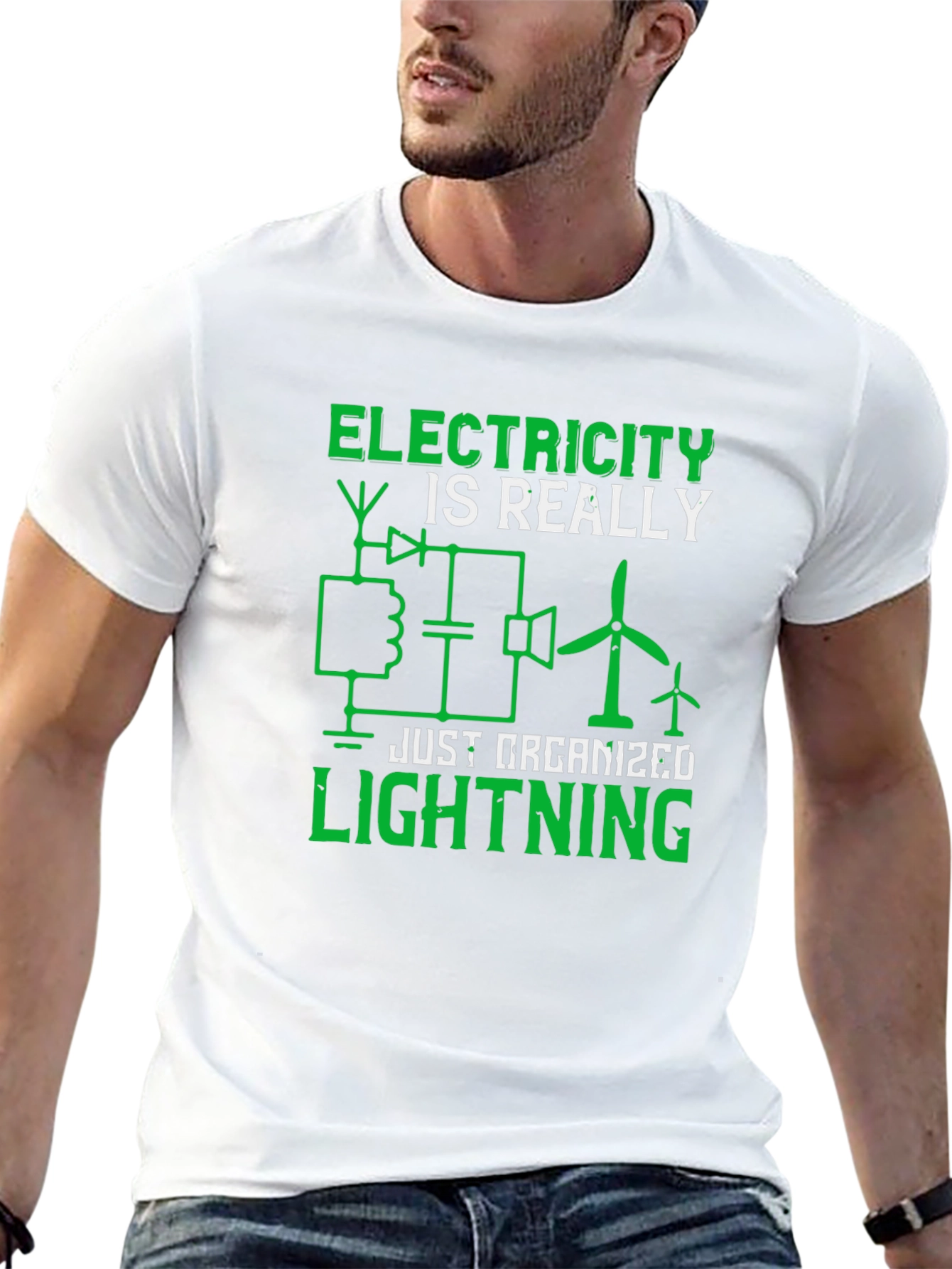 Electricity is Really Just Organized Lightning T-Shirt