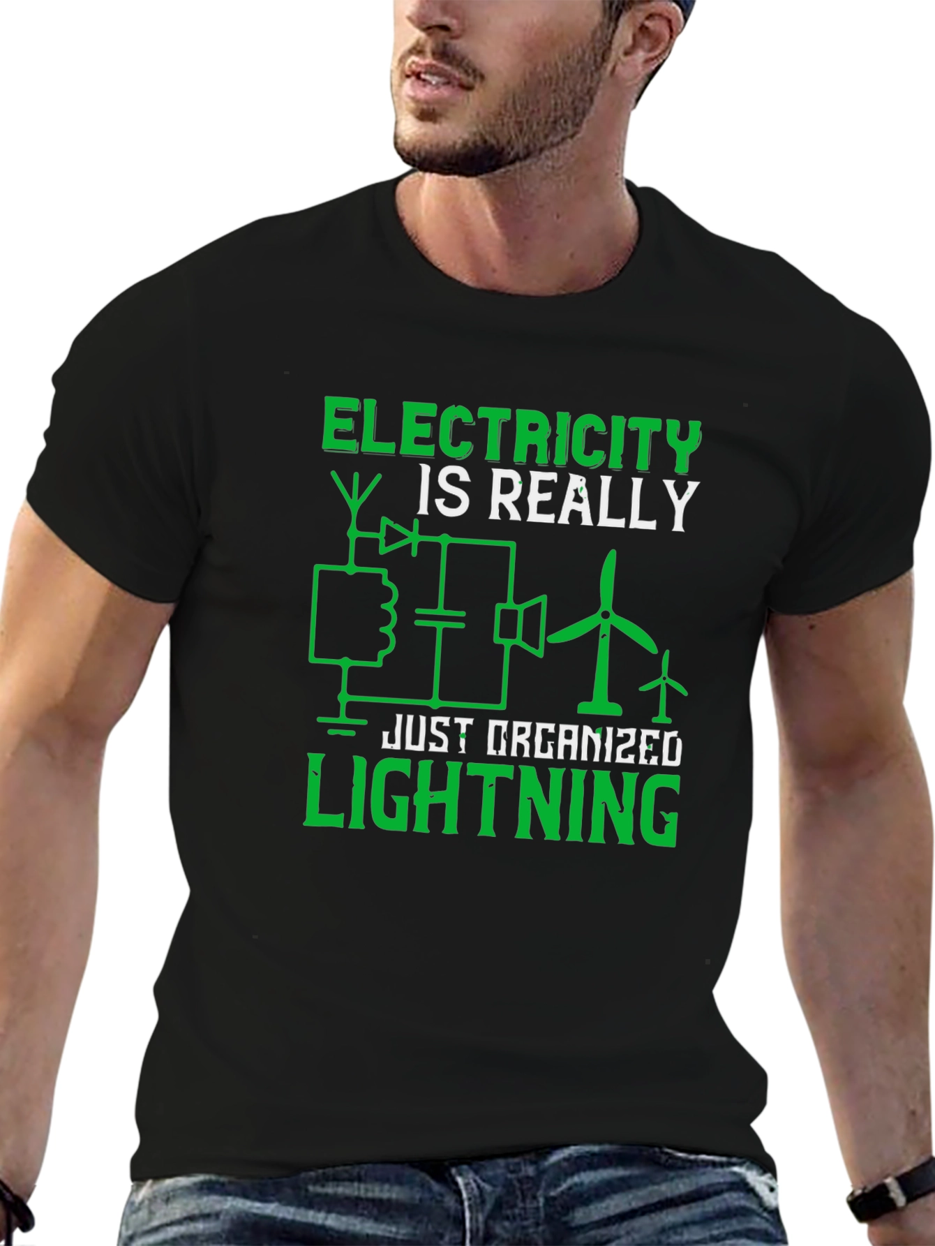 Electricity is Really Just Organized Lightning T-Shirt