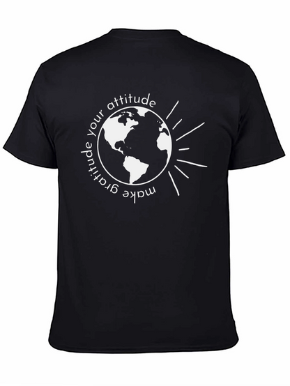 Gratitude Attitude Earth Graphic T-Shirt