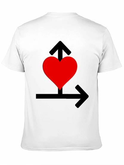 Heart Arrows Black Graphic Tee