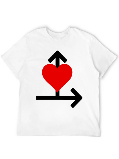 Heart Arrows Black Graphic Tee