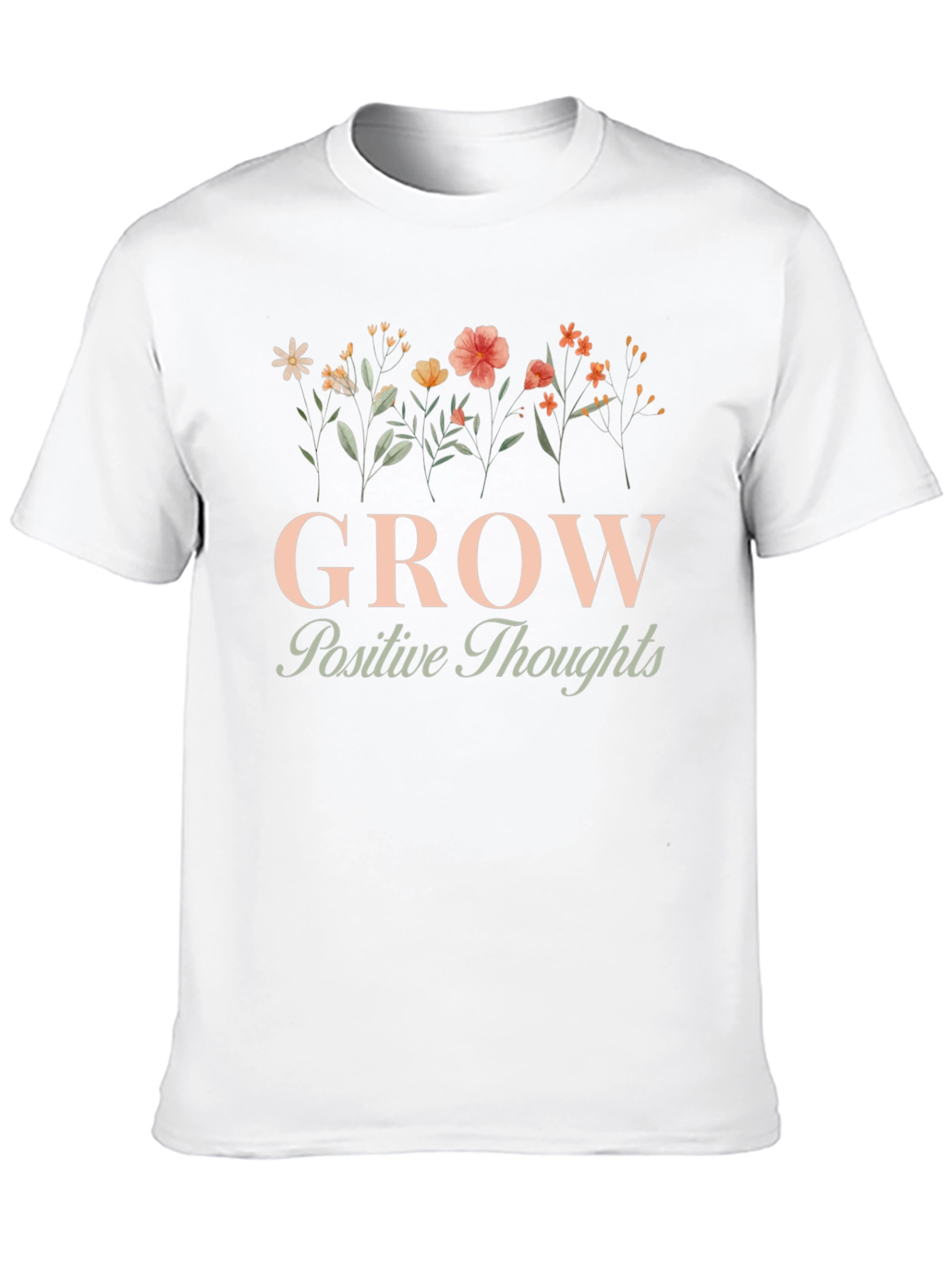 Grow Positive Thoughts Graphic Tee