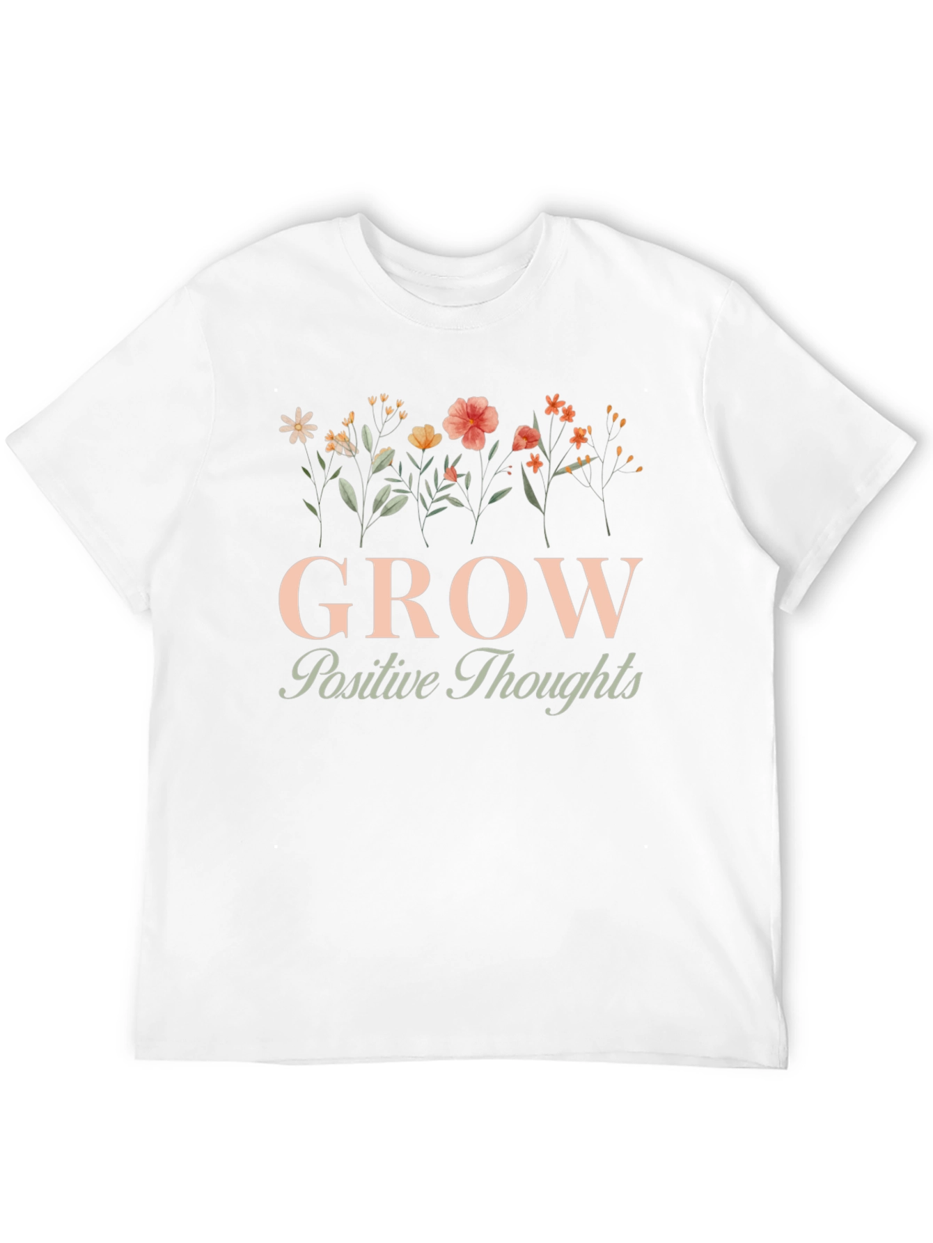 Grow Positive Thoughts Graphic Tee