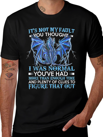 Dragon Graphic T-Shirt - Its Not My Fault Tee