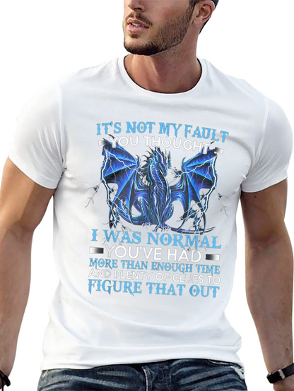 Dragon Graphic T-Shirt - Its Not My Fault Tee