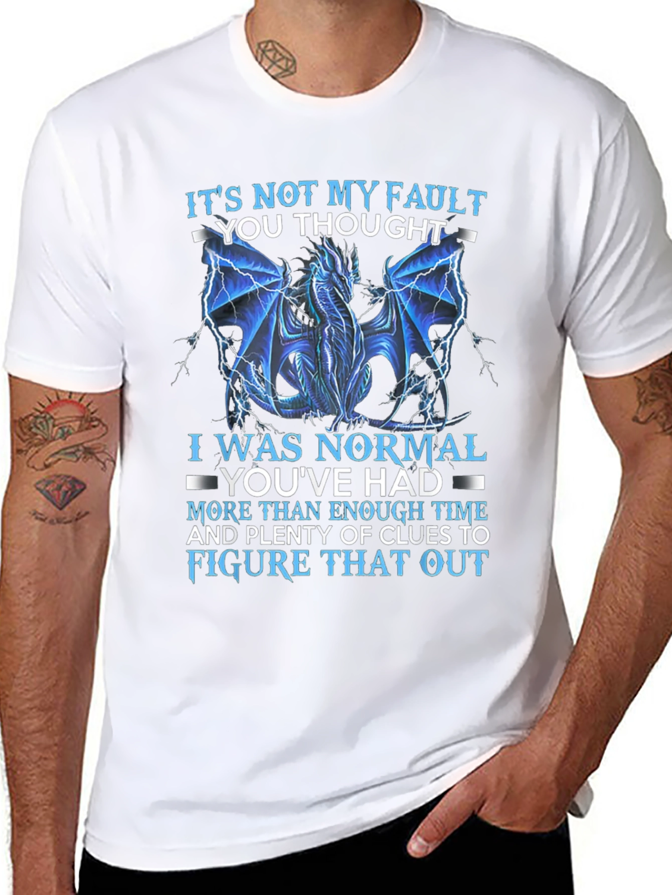 Dragon Graphic T-Shirt - Its Not My Fault Tee