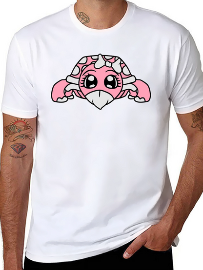 Kawaii Turtle Graphic Tee - Black