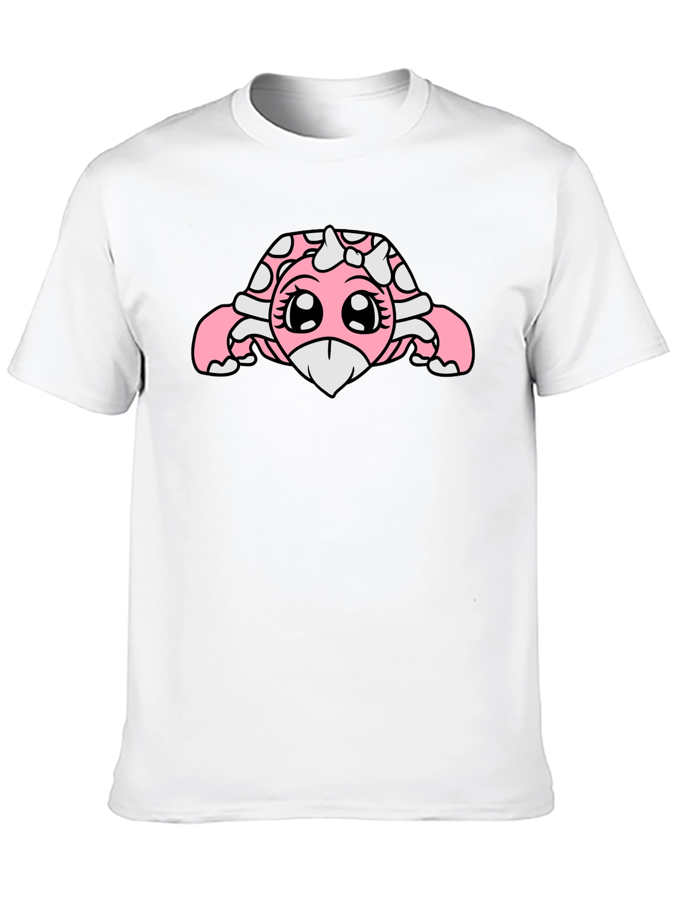Kawaii Turtle Graphic Tee - Black