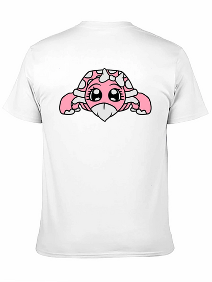 Kawaii Turtle Graphic Tee - Black