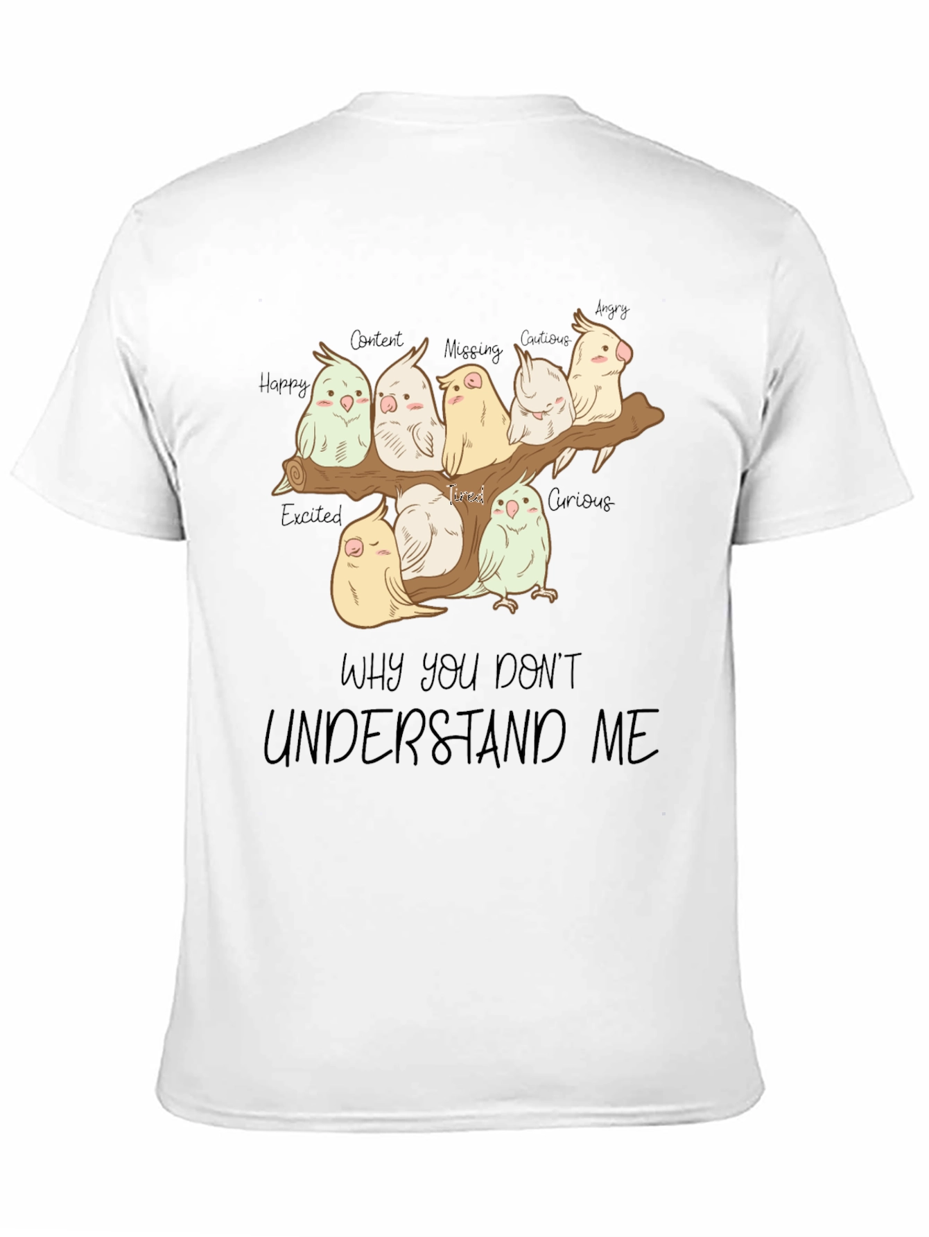 Emotion Parrot Graphic Tee - Black