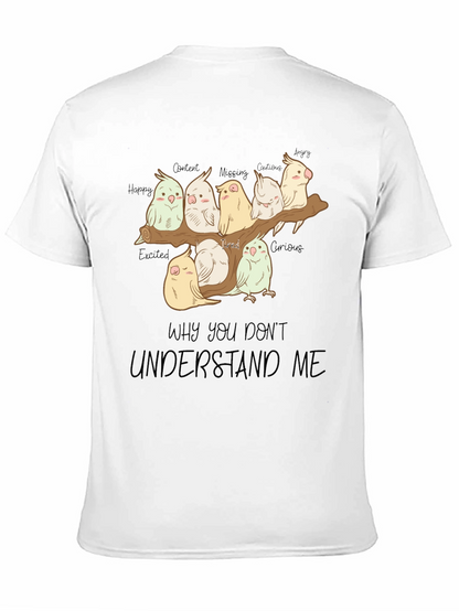 Emotion Parrot Graphic Tee - Black