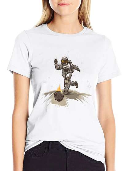 Astronaut Kicking Meteor T-Shirt