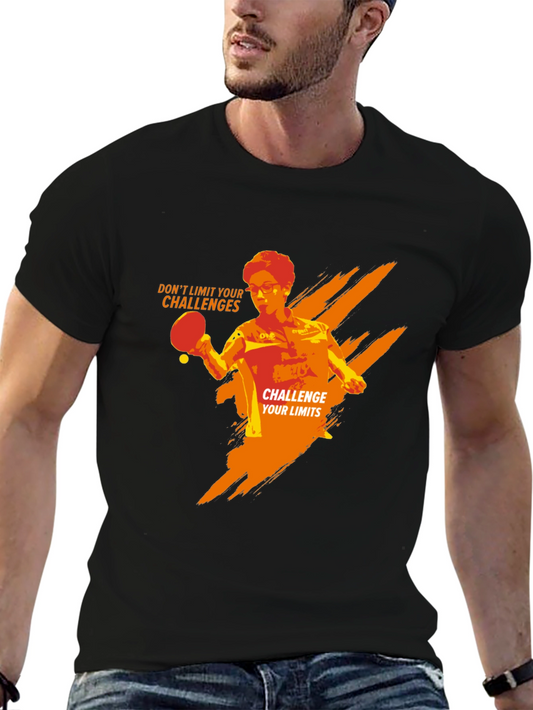 Challenge Your Limits Table Tennis Graphic Tee