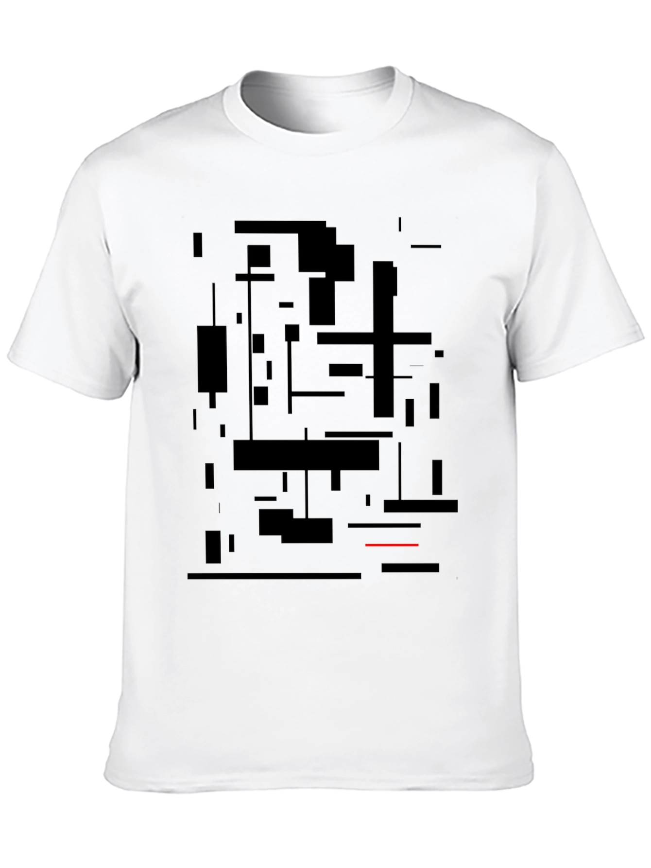 Modern Abstract Art Black Graphic Tee
