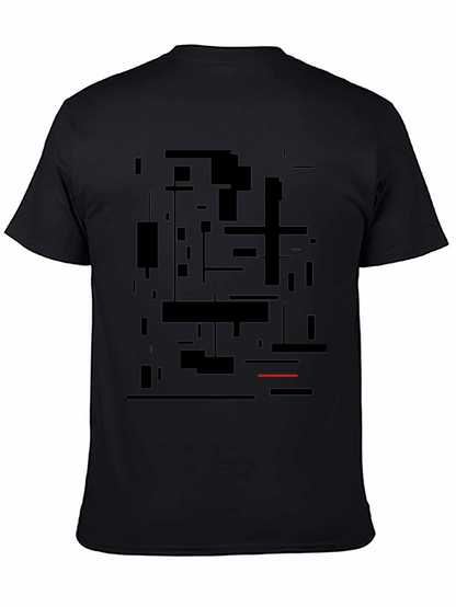 Modern Abstract Art Black Graphic Tee