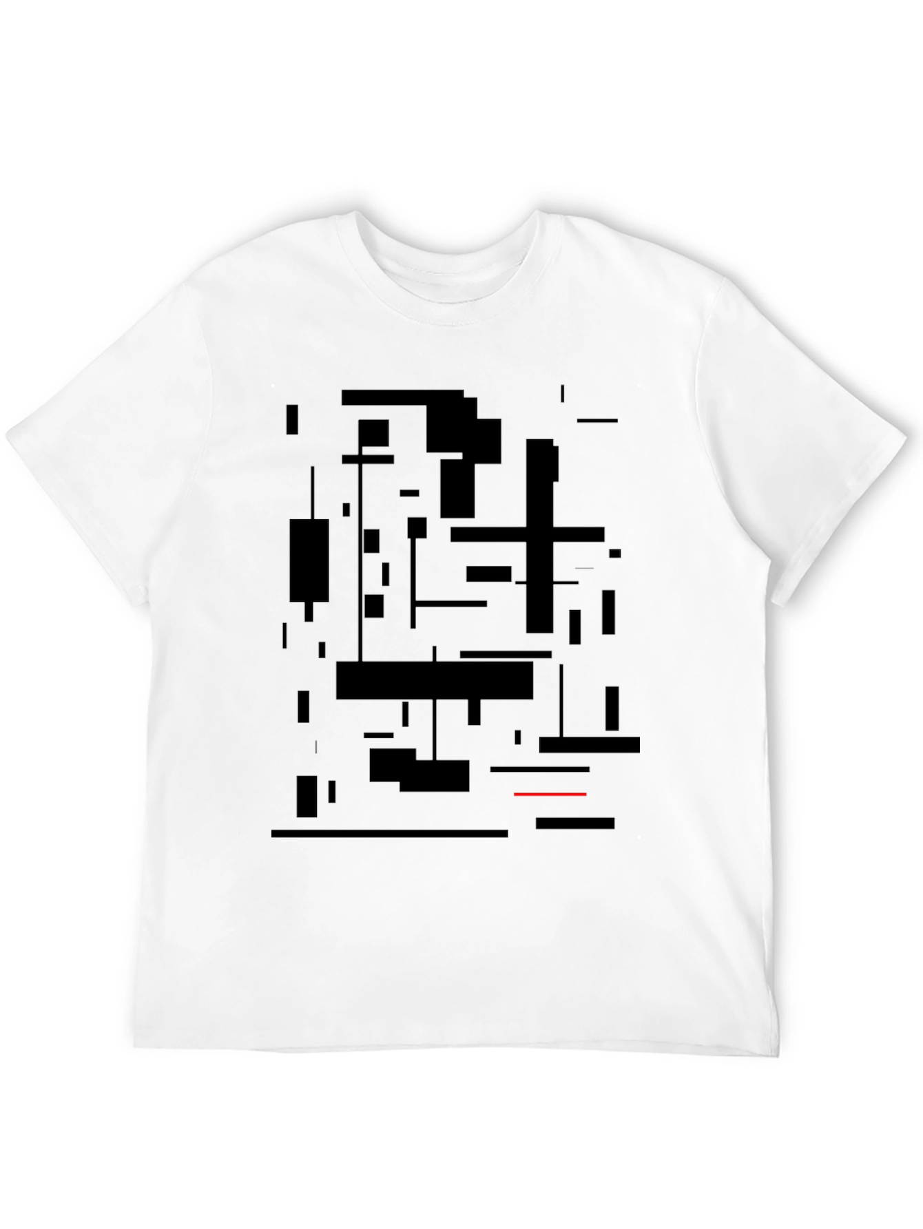 Modern Abstract Art Black Graphic Tee