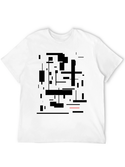 Modern Abstract Art Black Graphic Tee
