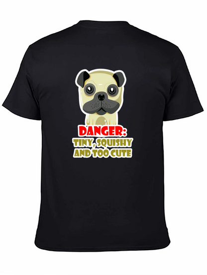 Danger: Tiny Squishy Too Cute Pug Graphic Tee