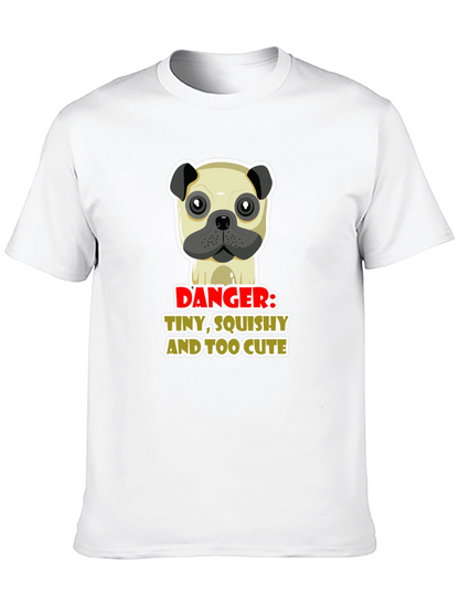 Danger: Tiny Squishy Too Cute Pug Graphic Tee