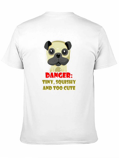 Danger: Tiny Squishy Too Cute Pug Graphic Tee